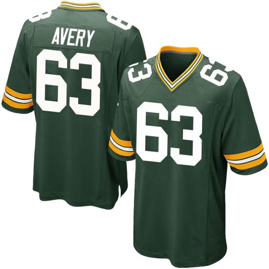 Men Green Bay Packers #63 Josh Avery Green Nike Limited Player NFL Jersey
